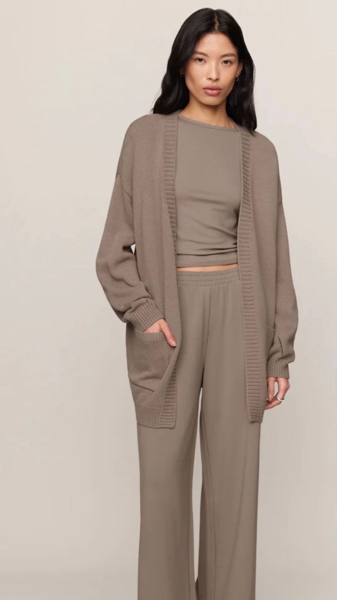 ZW263309 Sandborn Cardigan - Wild Mushroom