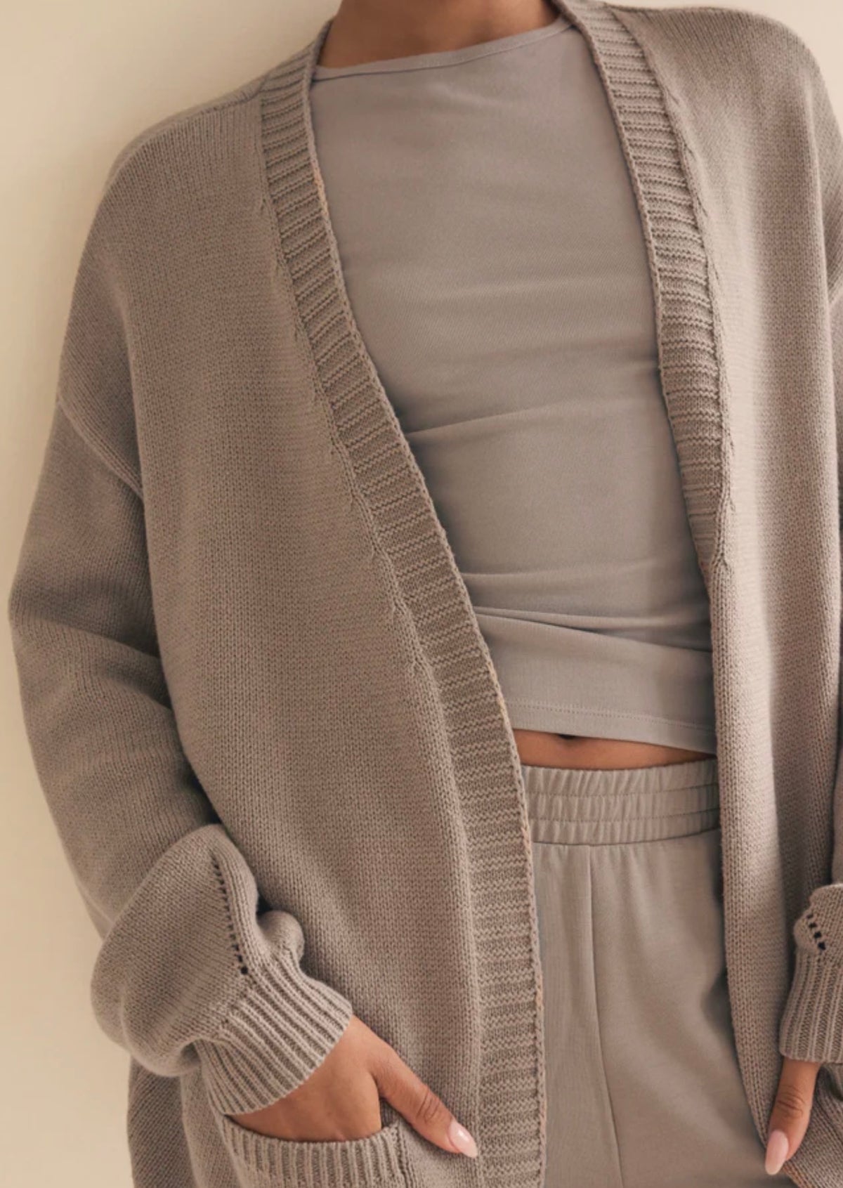 ZW263309 Sandborn Cardigan - Wild Mushroom