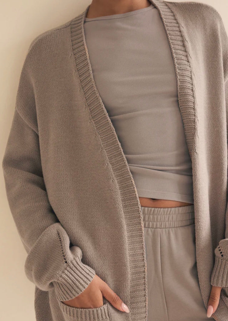 ZW263309 Sandborn Cardigan - Wild Mushroom