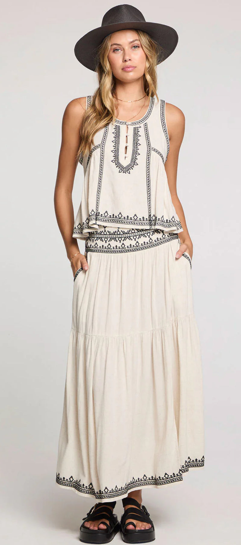 S3667-W690 Jaelynn Skirt- Natural