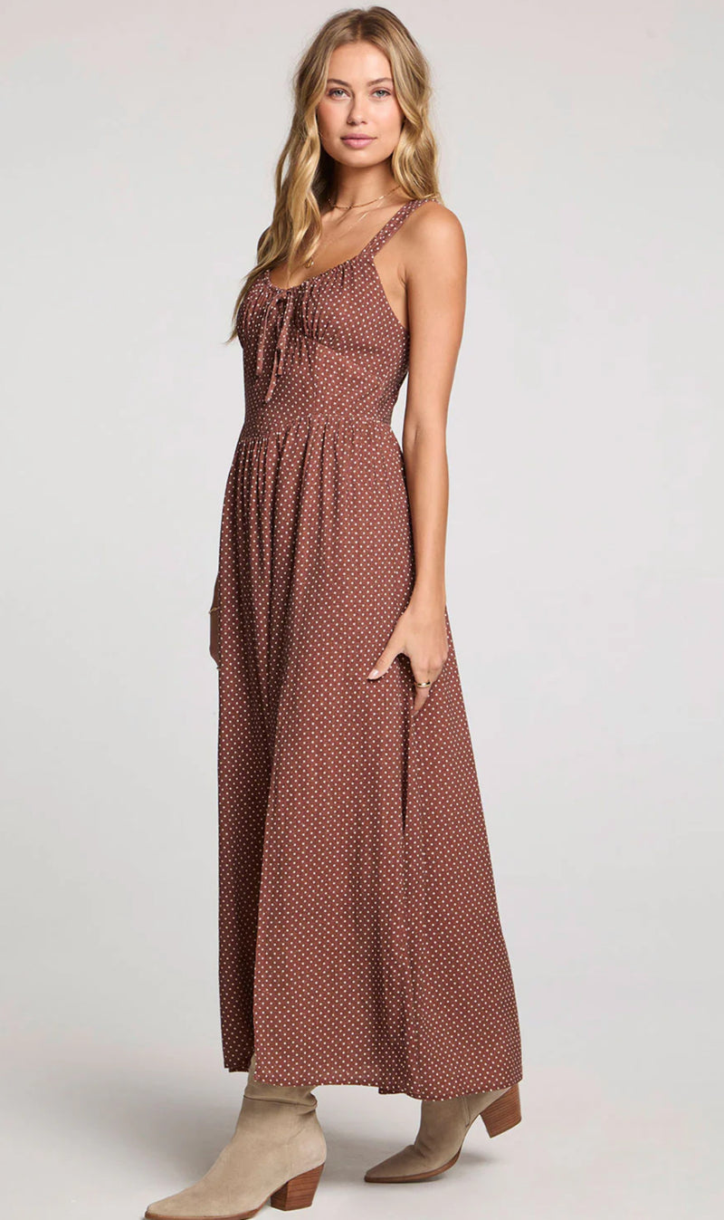 S3673-W693 Hayley Midi Dress -Mocha