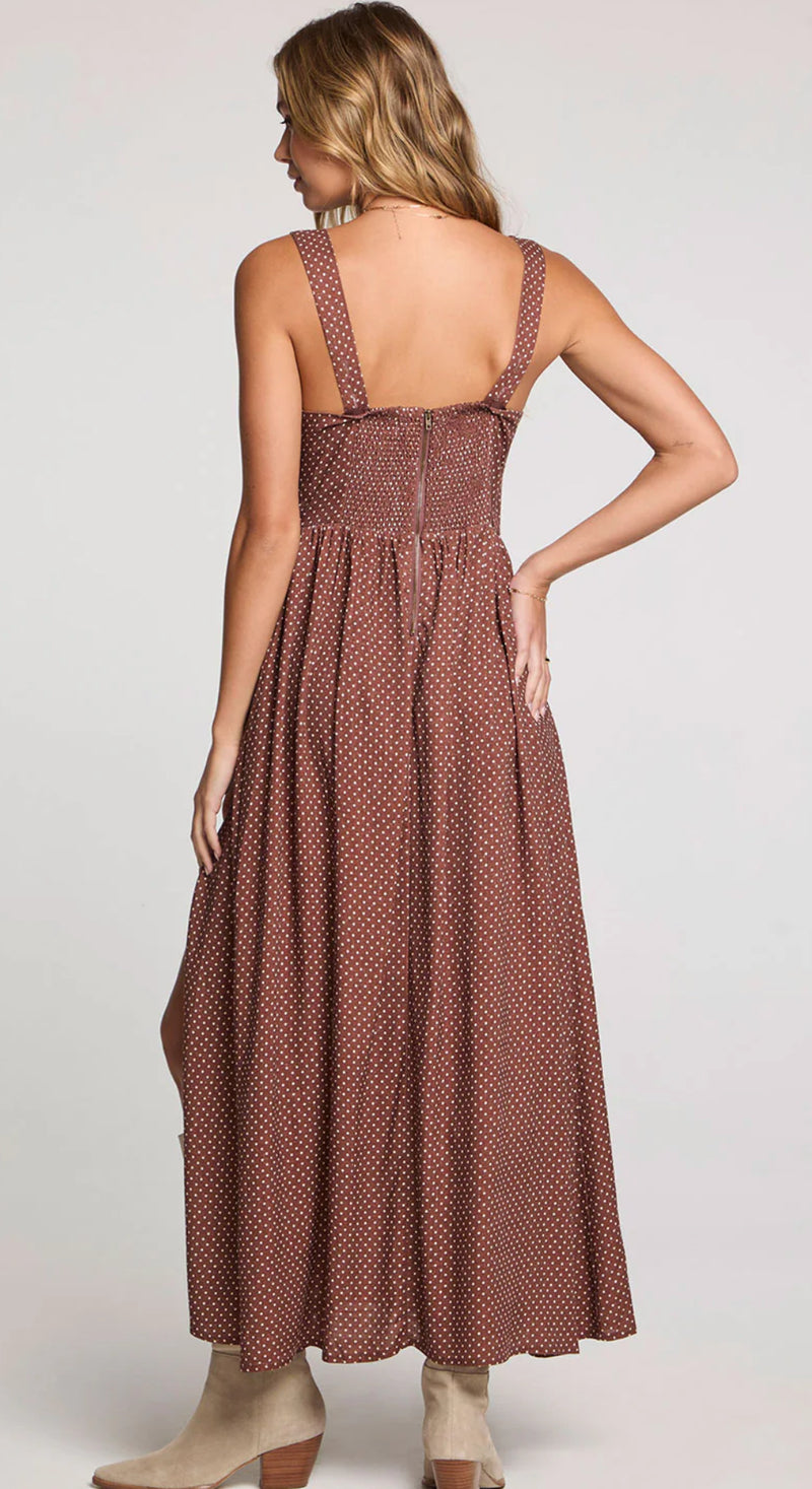 S3673-W693 Hayley Midi Dress -Mocha
