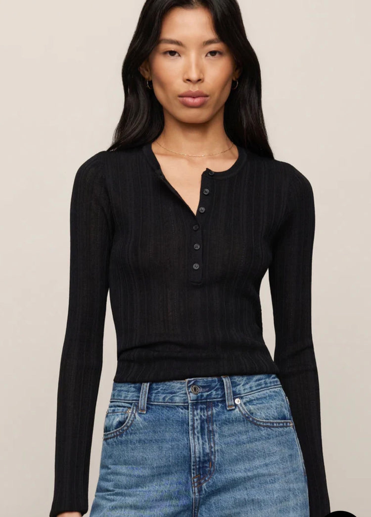 ZW263440 Rowena Fine Knit Henley