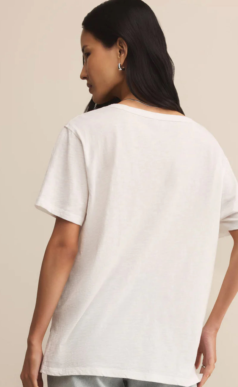ZT253909 Lively Relaxed V-Neck Tee