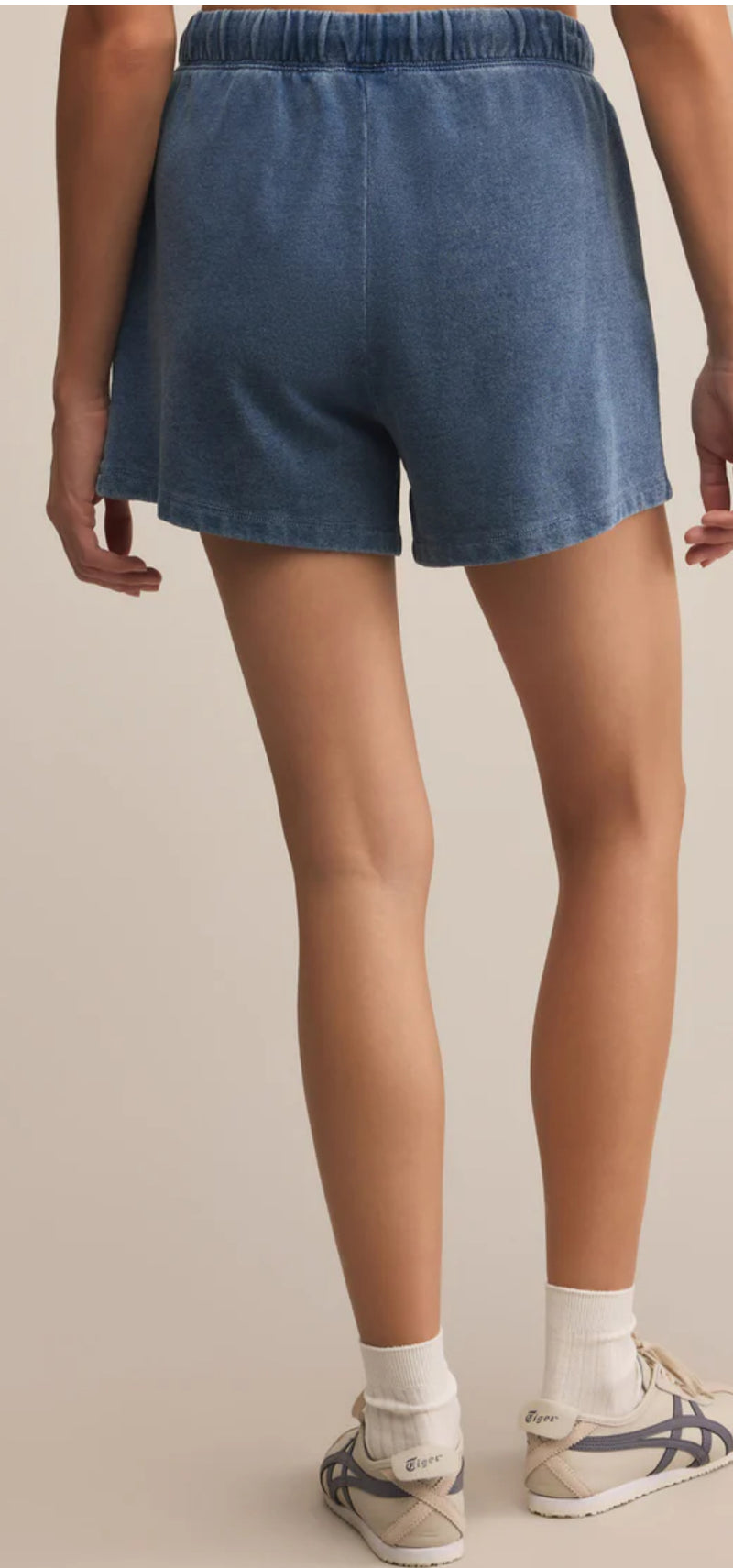 ZS253389 Hunter Knit Denim Short- Vintage Indigo