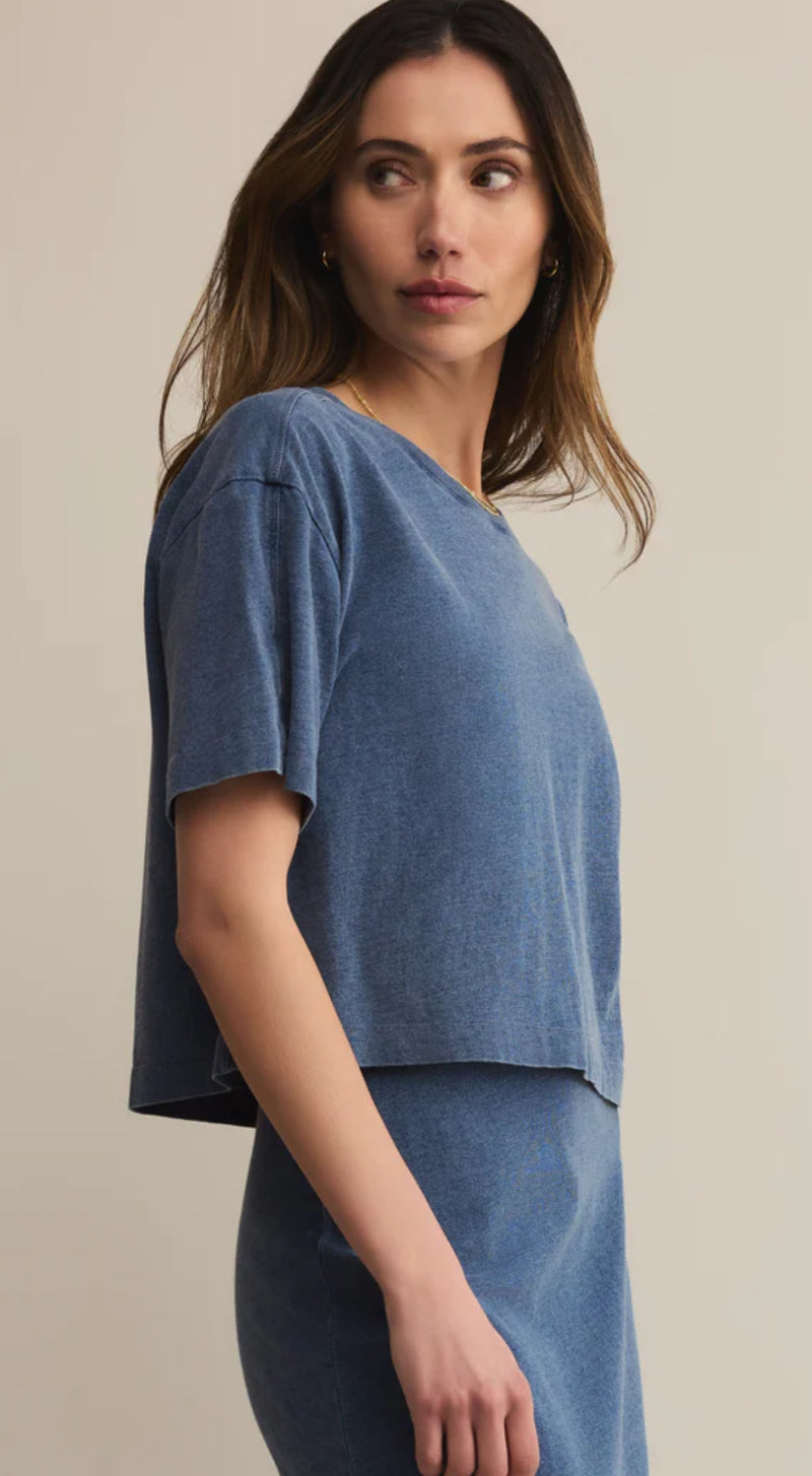 ZT253199 On The Go Jersey Denim Tee