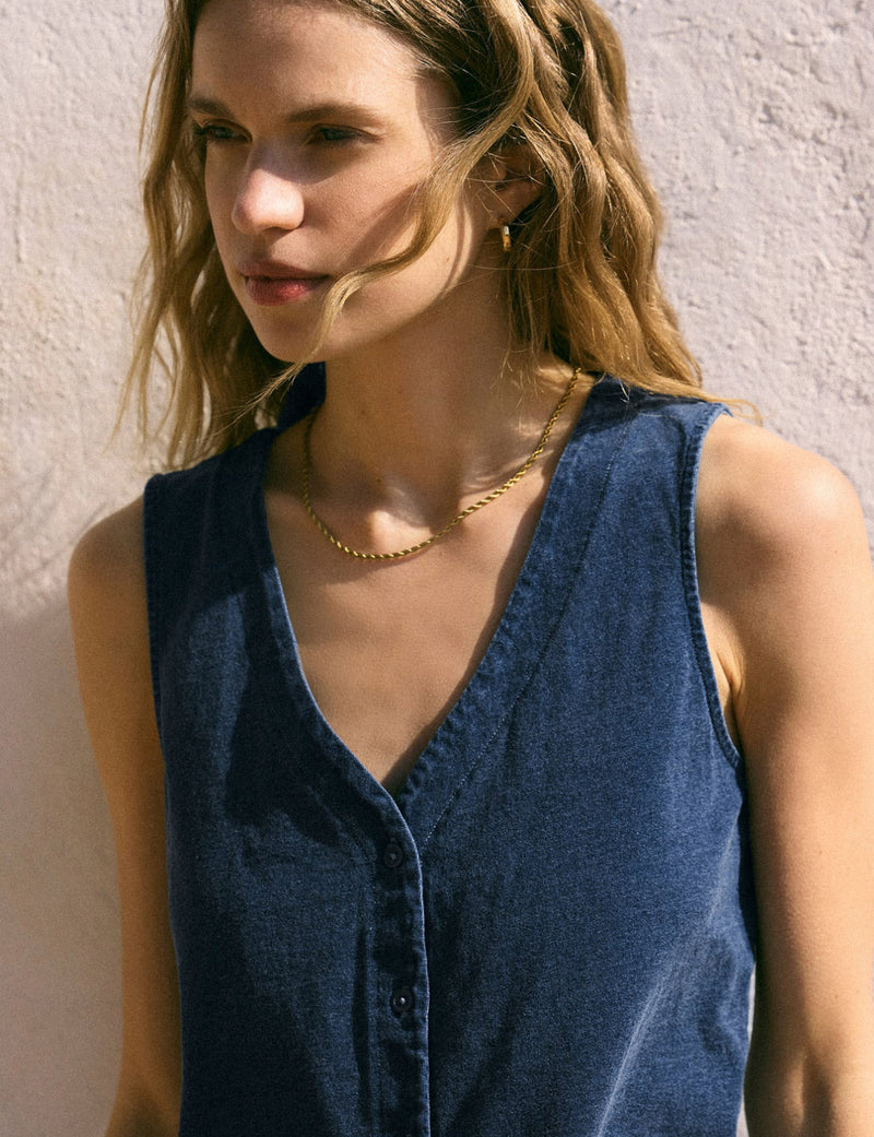 ZT253830 Solace Jersey Denim Top