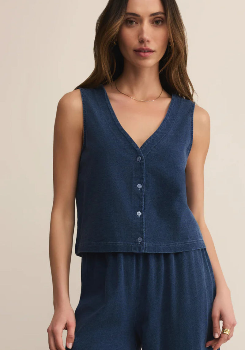 ZT253830 Solace Jersey Denim Top
