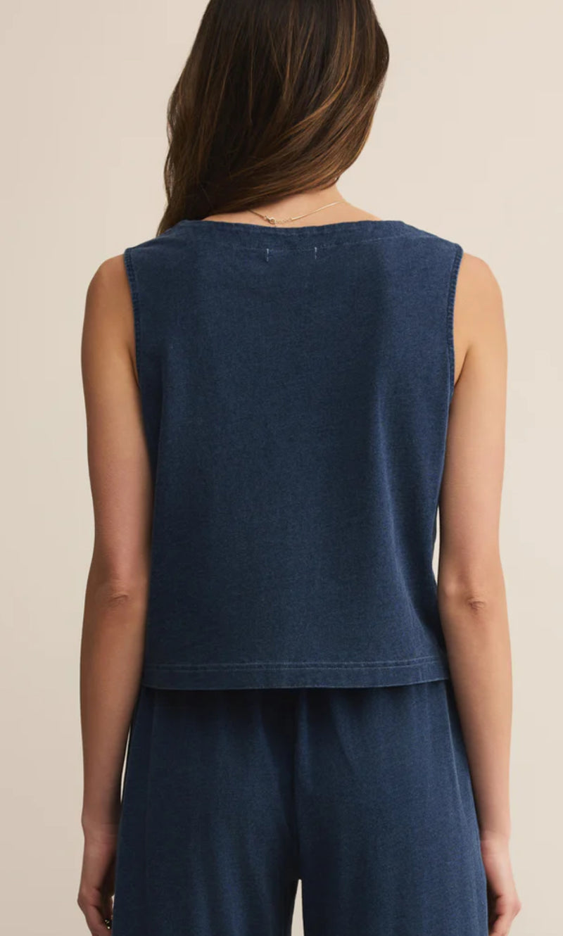 ZT253830 Solace Jersey Denim Top