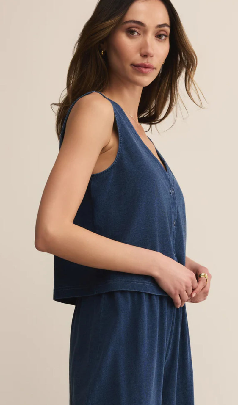ZT253830 Solace Jersey Denim Top