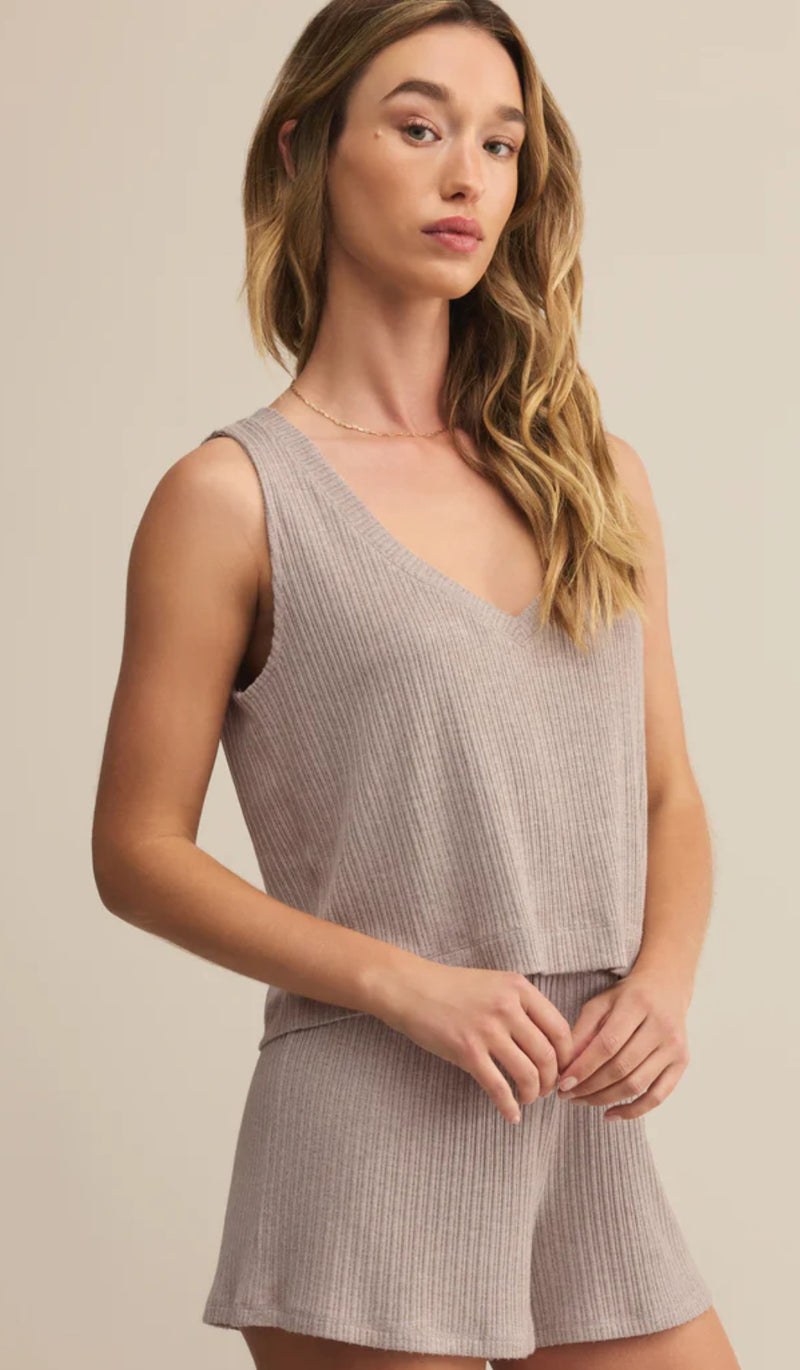 ZLT253820 Sloane V-Neck Rib Tank