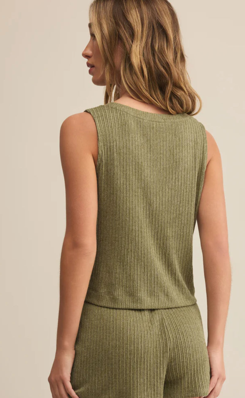 ZLT253820 Sloane V-Neck Rib Tank
