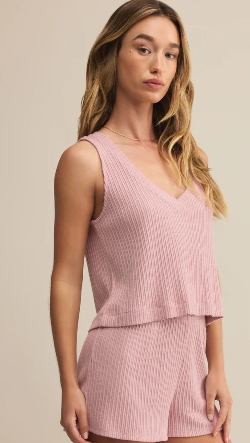 ZLT253820 Sloane V-Neck Rib Tank