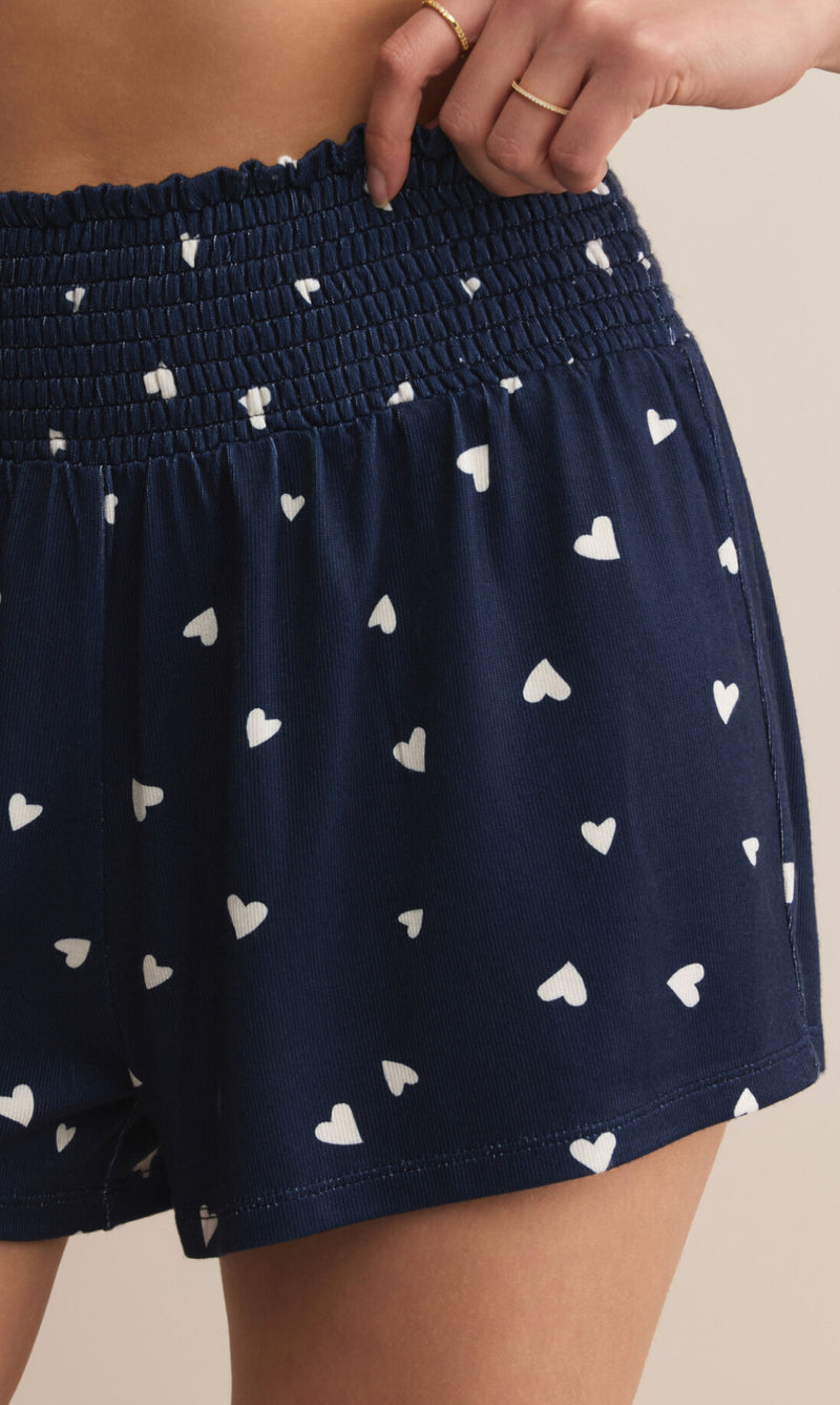 ZLS253880 Dawn Heart Shorts- Eclipse
