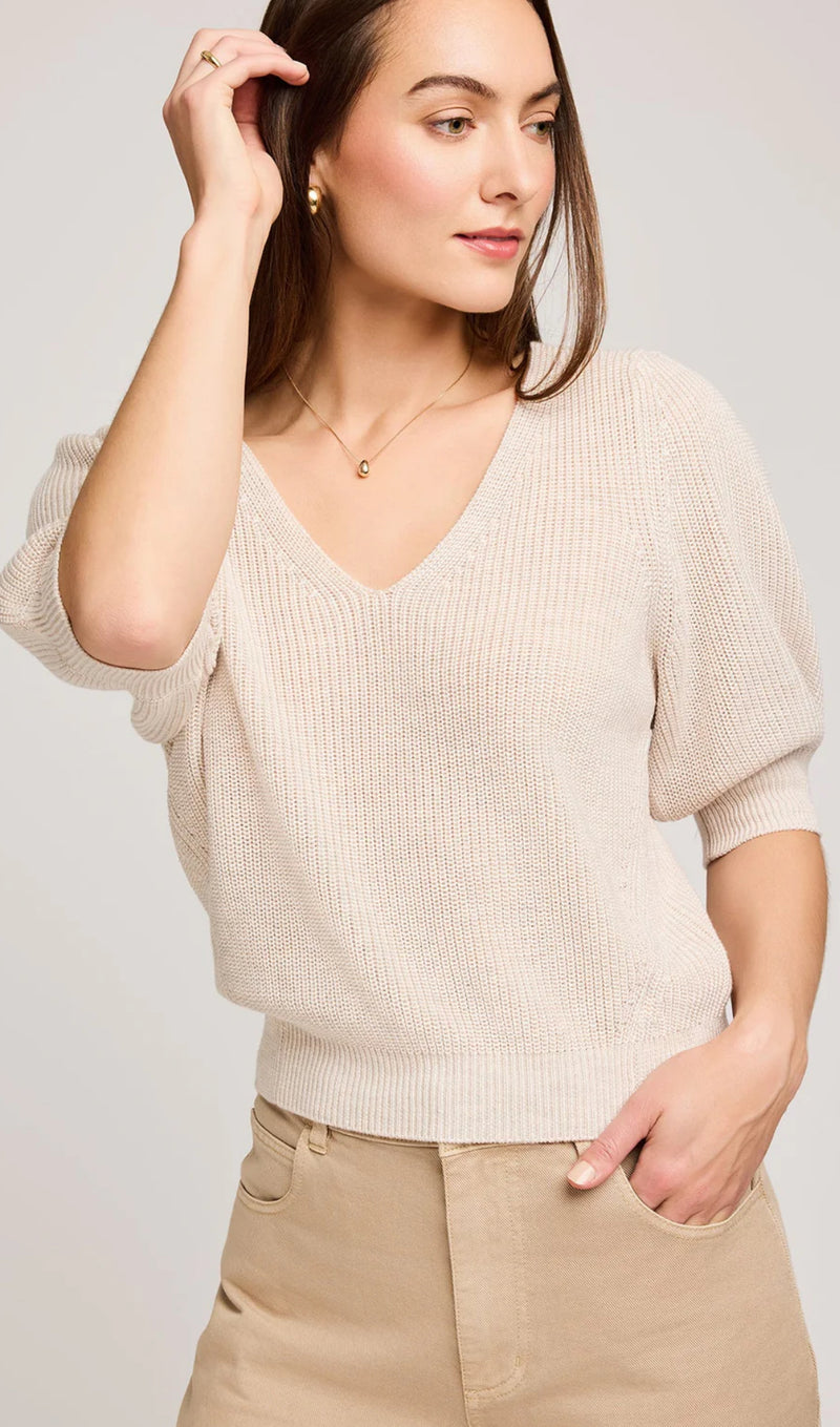 GF2507-3965 Phoebe Sweater- Heather Oatmeal