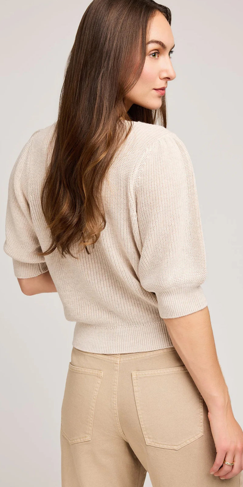 GF2507-3965 Phoebe Sweater- Heather Oatmeal