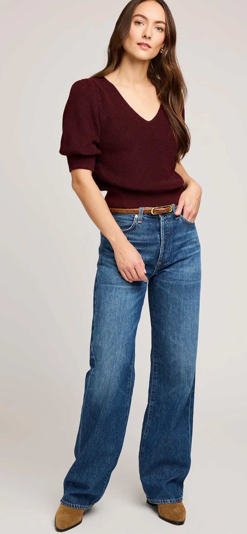 GF2507-3965 Phoebe Sweater- Merlot