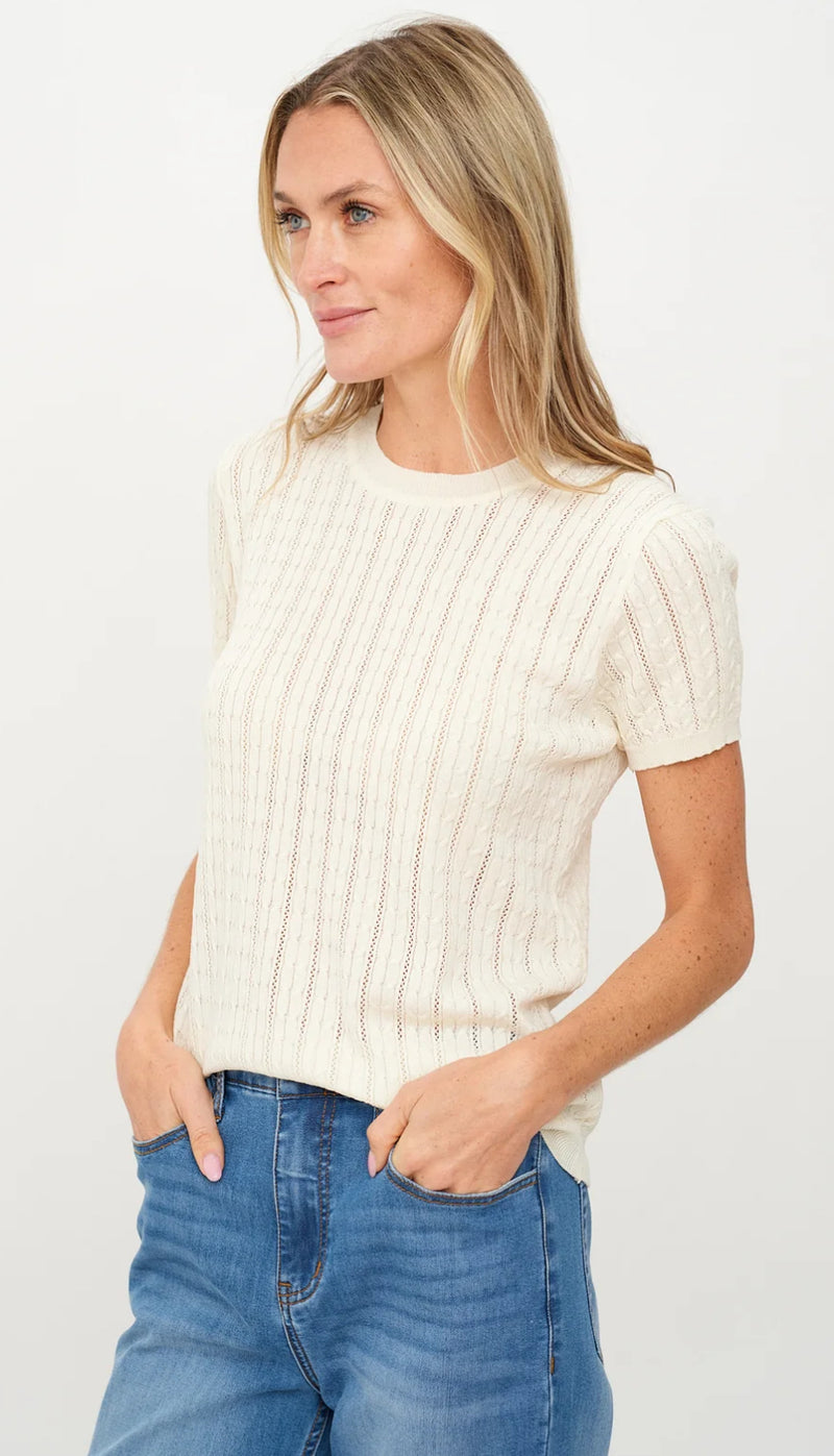 SF4521 Natasha Cable Knit Top