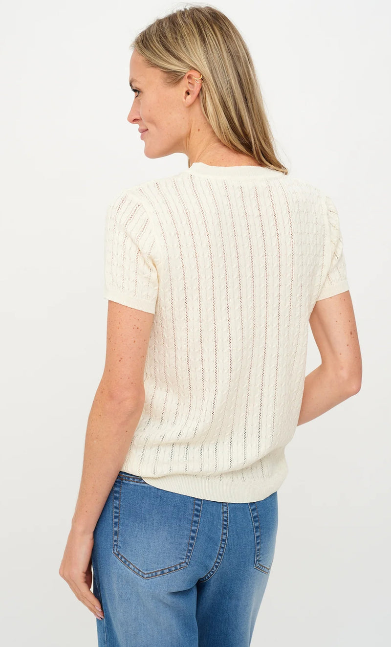 SF4521 Natasha Cable Knit Top