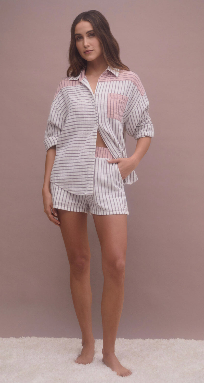 ZLT233627 All Mixed Up Stripe Top
