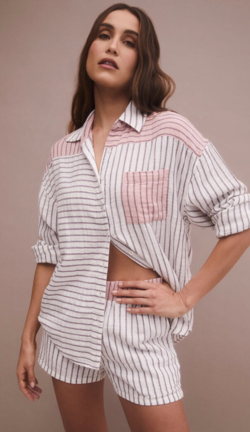 ZLT233627 All Mixed Up Stripe Top
