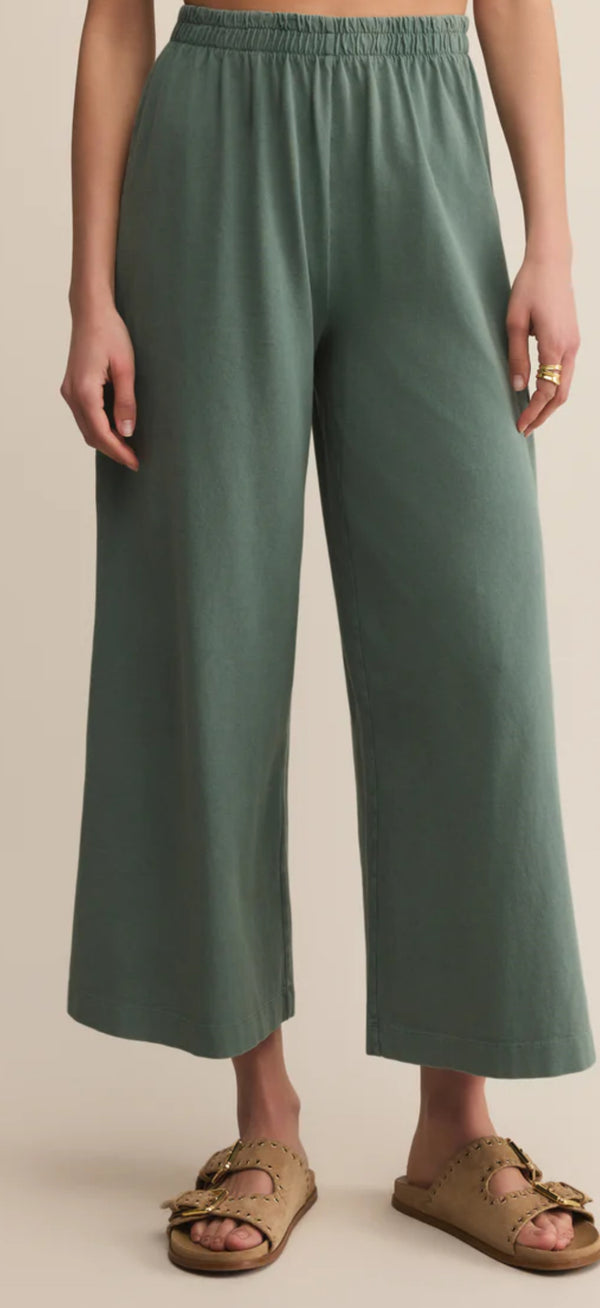ZP253841 Scout Jersey Crop Flare Pant- Hunter Green