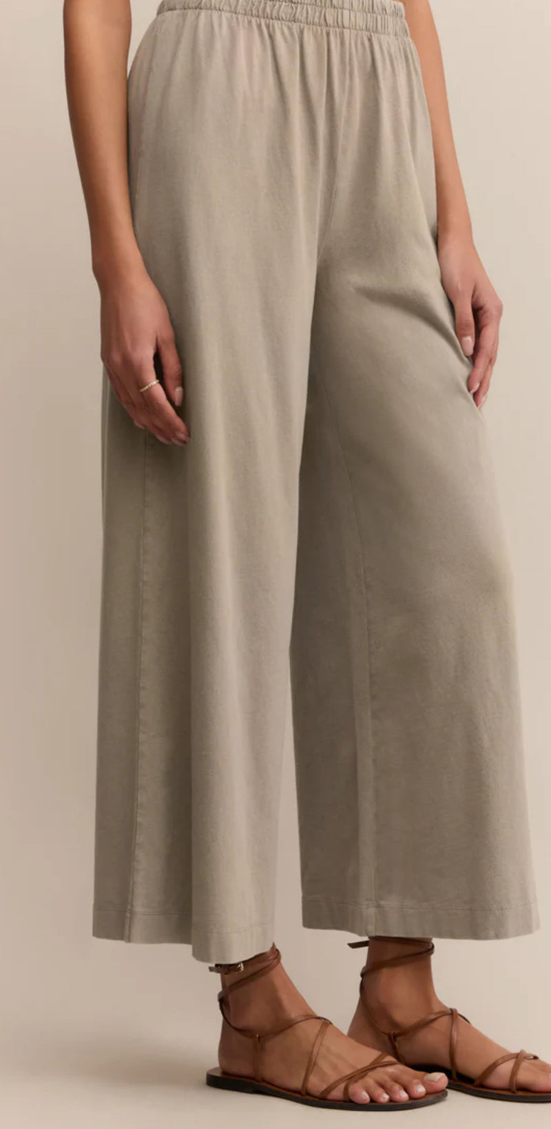 ZP253841 Scout Jersey Crop Flare Pant- Retreat