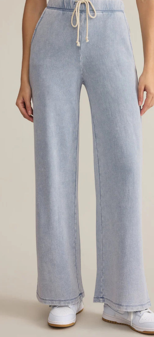 ZP253843 Hunter Knit Denim Pant-Washed Indigo