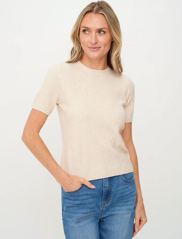 SF2155 Cara Ribbed SS Sweater