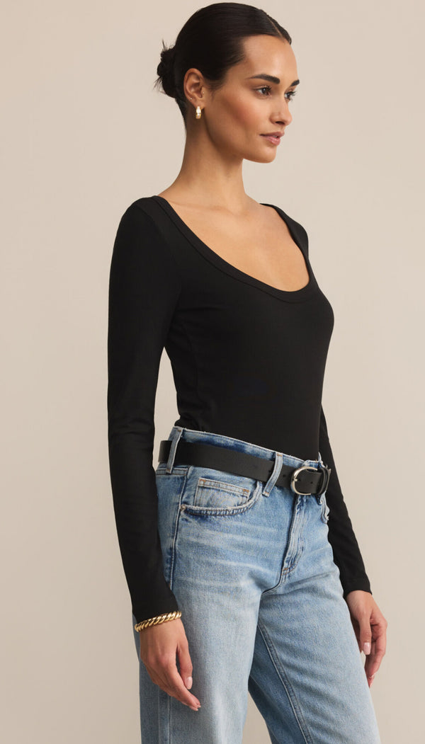 ZT253210 Second Skin Scoop Neck Top