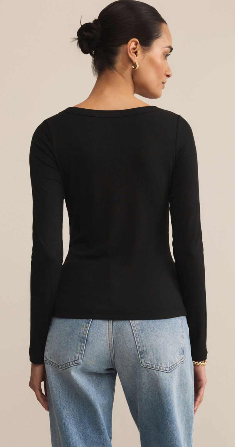ZT253210 Second Skin Scoop Neck Top