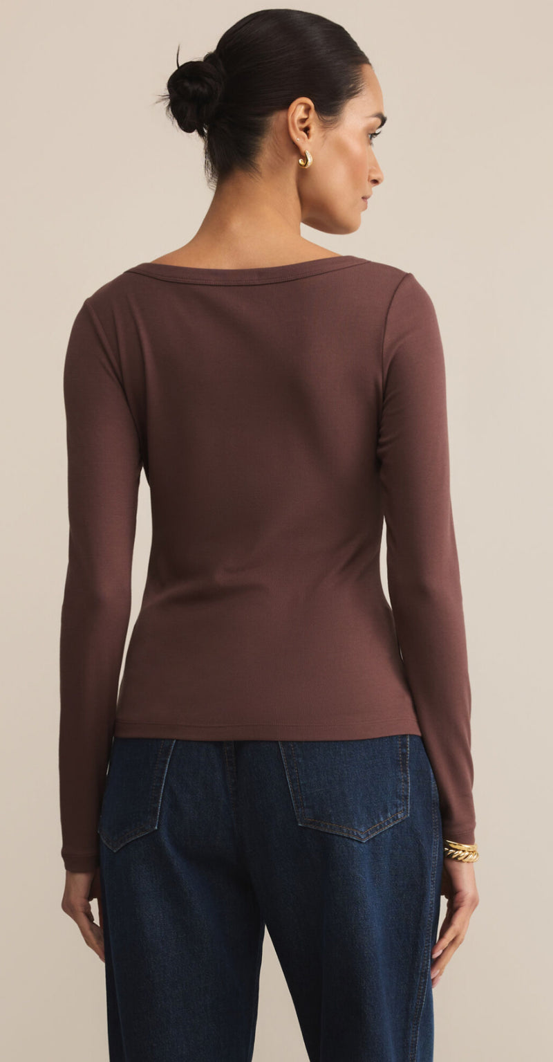 ZT253210 Second Skin Scoop Neck Top