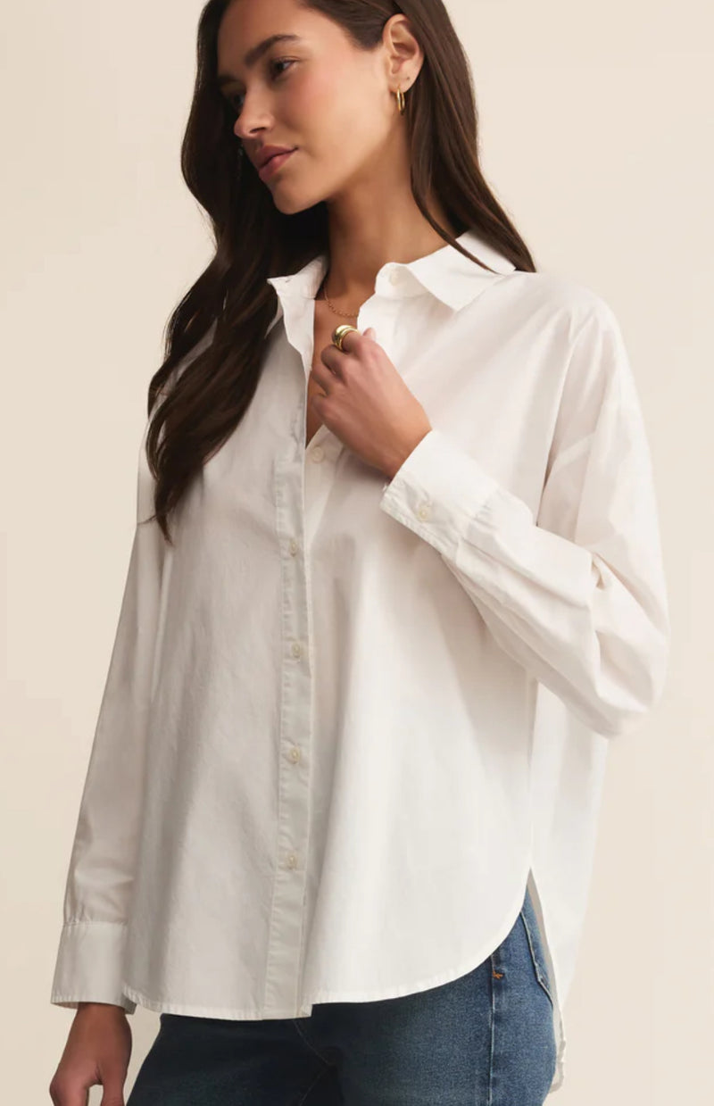 ZT253235 Elevated Poplin Top