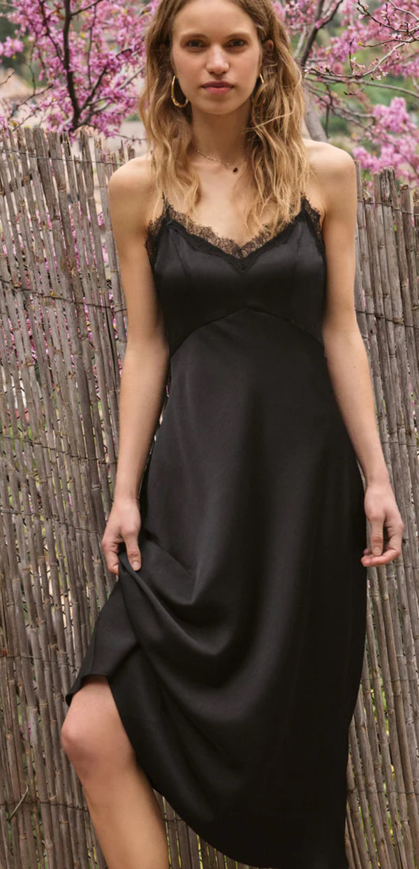 ZD253190 After Hours Satin Luxe Midi Dress