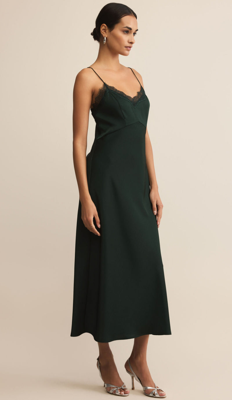 ZD253190 After Hours Satin Luxe Midi Dress