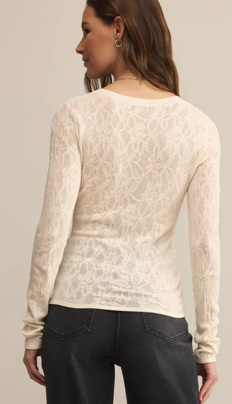 ZW253385 Tibi Mesh Sweater