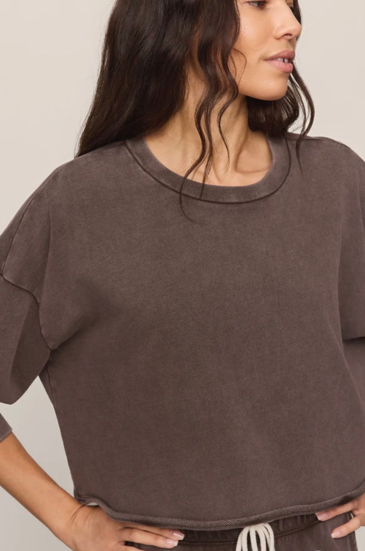 ZT263247 Circuit Sweatshirt- Dark Chocolate
