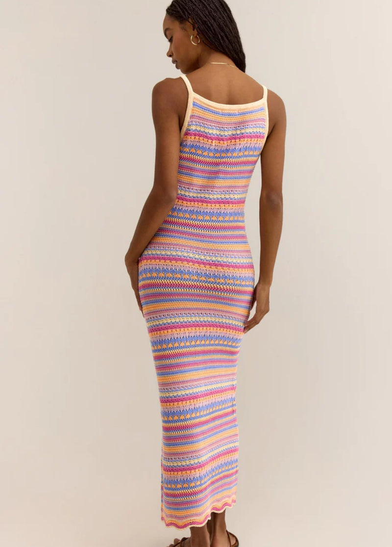 ZD242848 Santa Cruz Stripe Midi Dress