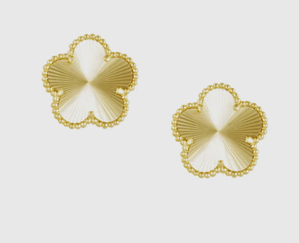 EACG1SJD Adeline Clover Stud Earring