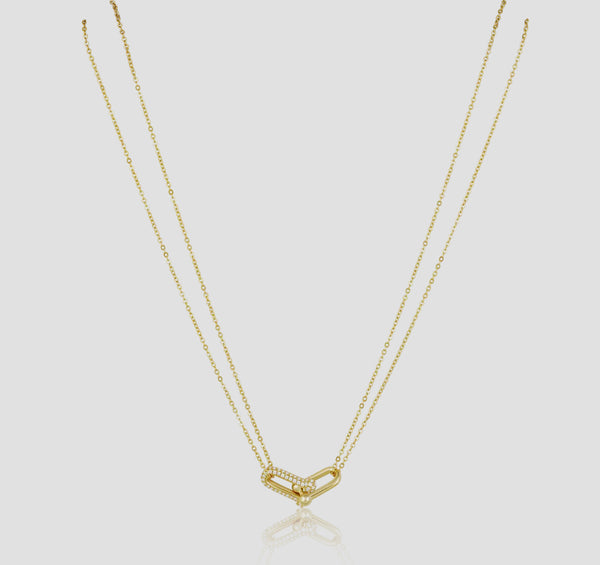 ULPN1SJD U Link Pave Necklace