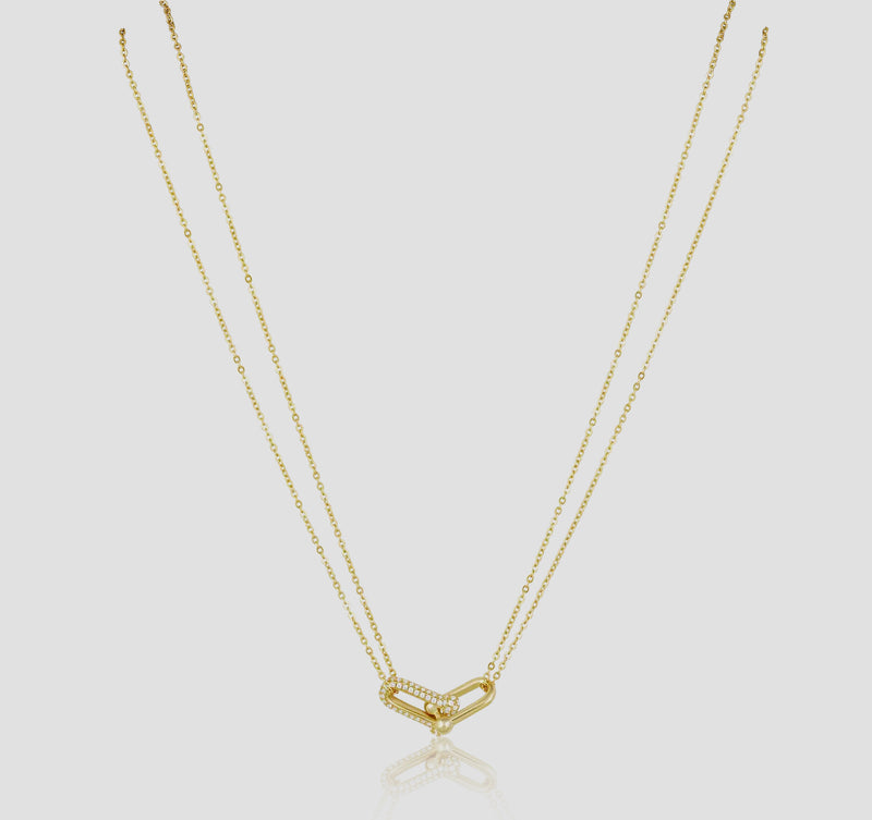 ULPN1SJD U Link Pave Necklace