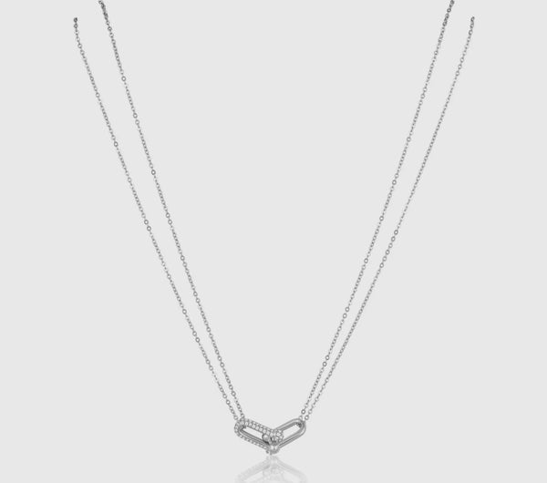 ULPN1SJD U Link Pave Necklace