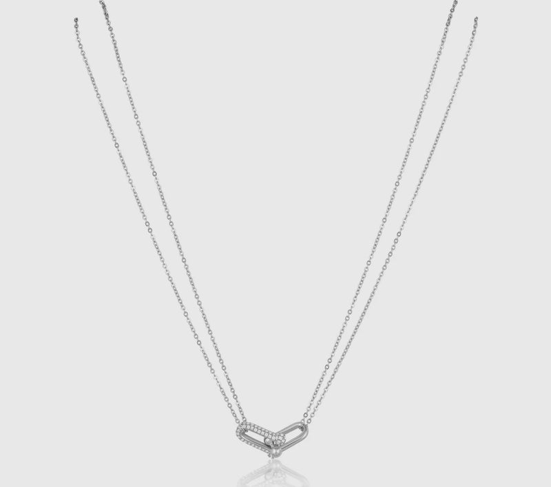 ULPN1SJD U Link Pave Necklace