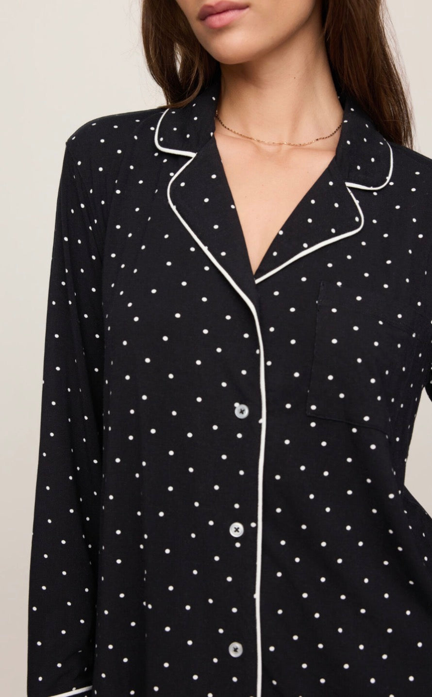ZLT263533 Luxe Dot PJ Top