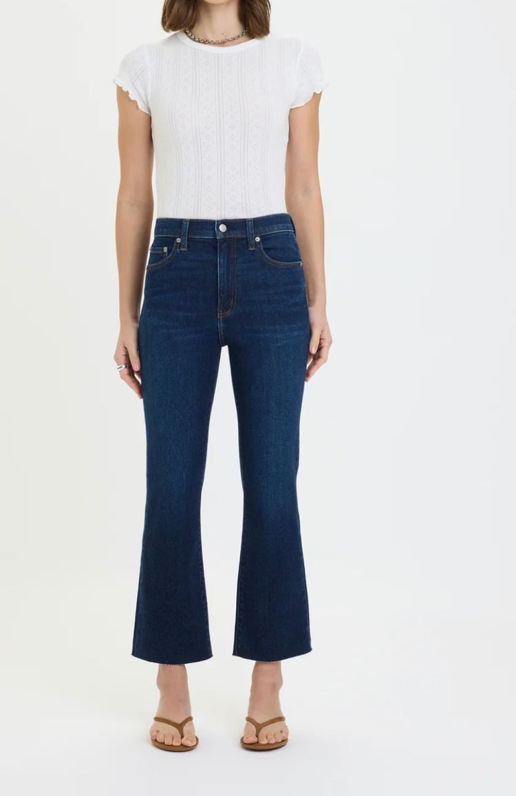 D00017171 Shy Girl Crop Flare Jean- Serene