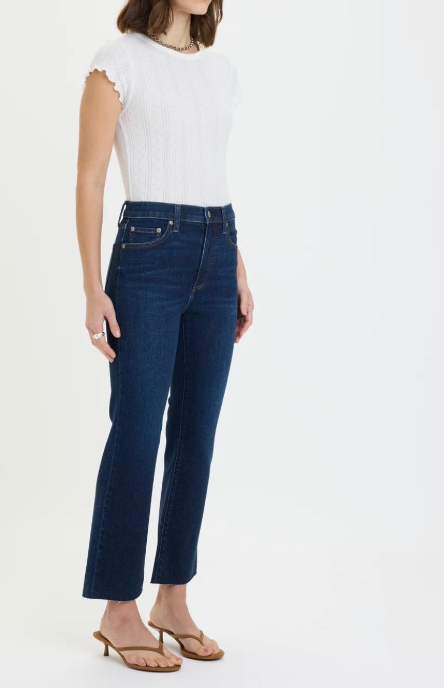 D00017171 Shy Girl Crop Flare Jean- Serene