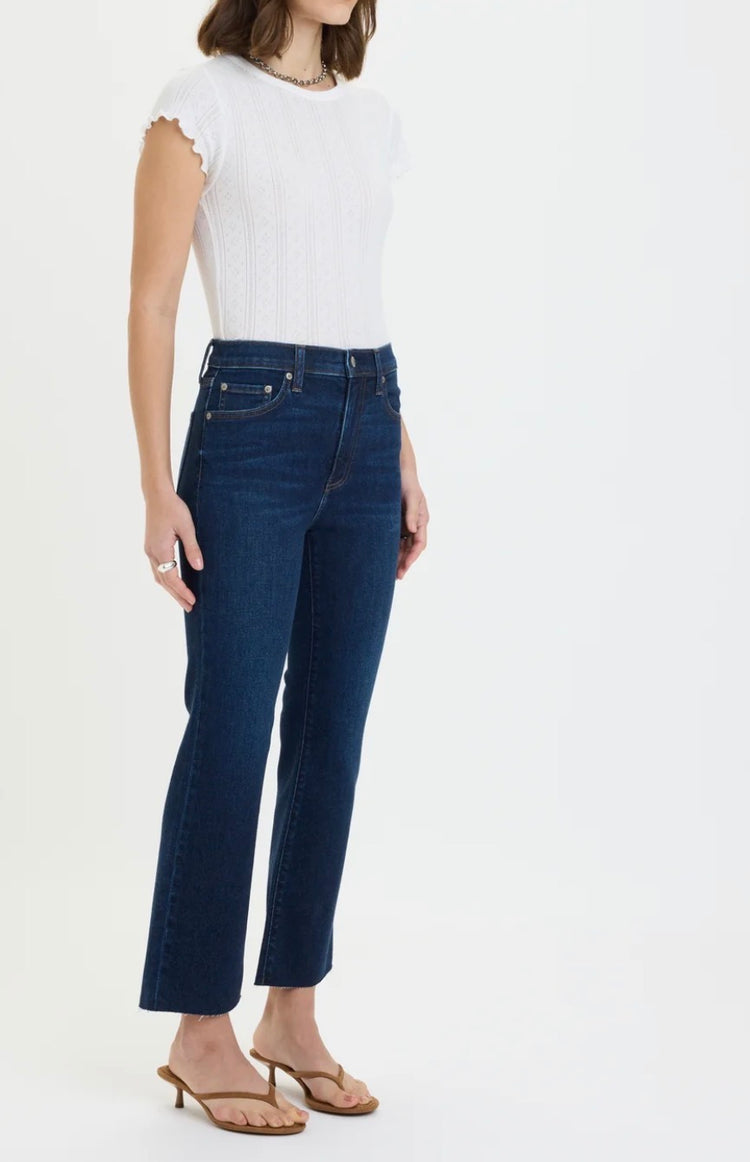 D00017171 Shy Girl Crop Flare Jean- Serene