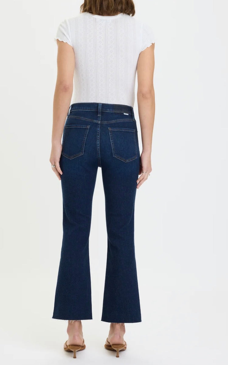 D00017171 Shy Girl Crop Flare Jean- Serene