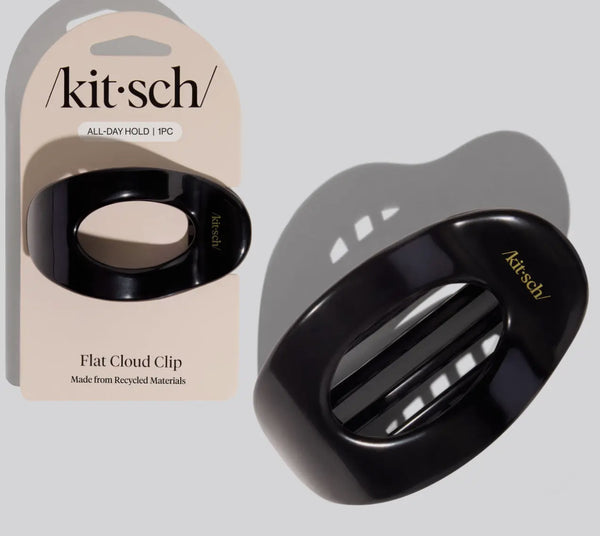 503578 Recycled Plastic Medium Flat Cloud Clip- Black