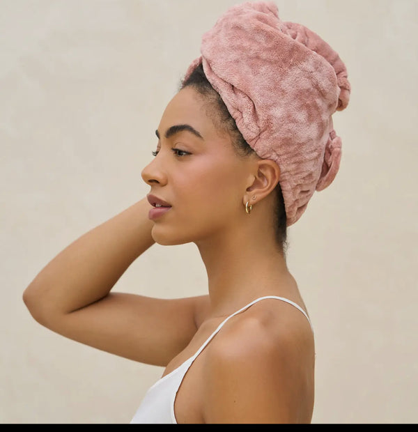 501680 Plush Microfiber Hair Towel Turban